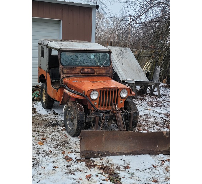 CJ 2A Flat Fender Full Top and Snow Plow 6