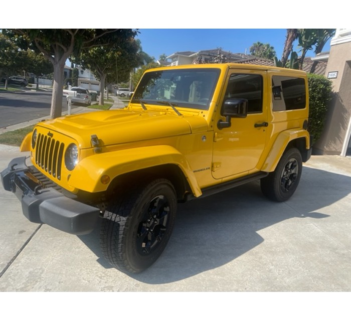 2015 Yellow Jeep Wrangler 2D Altitude Package Edition 2