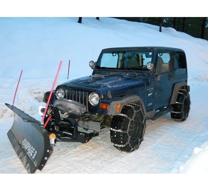 1997 Jeep Wrangler w 7ft Snow Plow and Winch 1