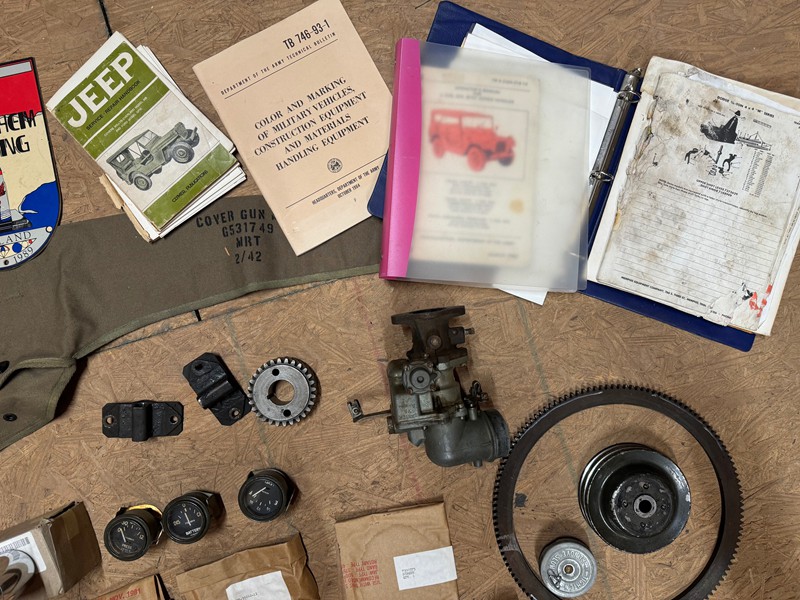 Misc. NOS parts etc. for a 1953 M38A1 Willys Jeep 4