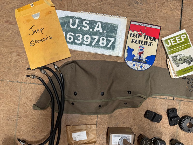 Misc. NOS parts etc. for a 1953 M38A1 Willys Jeep 5