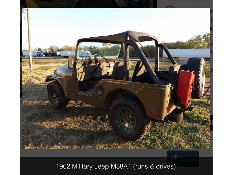 1962 Willys M38A1 Military Jeep Project 1